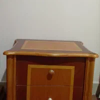 تختخواب دونفره و تشک دونفره همراه با پاتختی