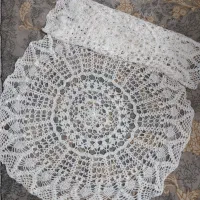 رومیزی قلاب بافی