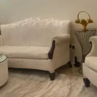 مبل و میز نهار خوری ۸ نفره چوب راش
