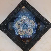 تابلو بشقاب مینا کاری