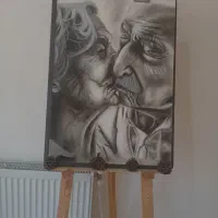 سفارش چهره سیاه قلم