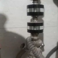 قلیان برنجی شیشه ای
