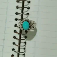 انگشترفیروزه محک خورده
