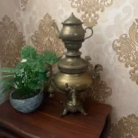 سماور ۵ لیتری زغالی برنج ، پارچ ، چراغ