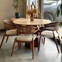 میز ناهارخوری و غذاخوری ساخت انواع حصیری ومینیمال