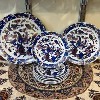 سرویس چینی پذیرایی ۸ پارچه طاووسی خرگوش نشان ژاپن