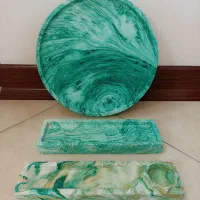 ست سینی و جای شمع و عود