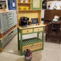 کافی بار چوبی رنگی