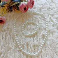 دستبند و گردنبند مروارید ۱۰۰و۱۵۰و ۱۸۰