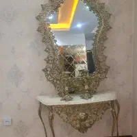 آینه وشعمدان برنزی