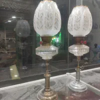 جفت چراغ قدیمی جکدار فرانسه