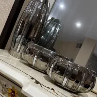 گلدان و کشکول نقره ای آیینه ای خاص