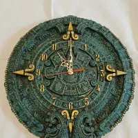 ساعت دیواری دستساز سنگی مکزیکی