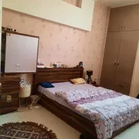 تخت خواب دونفره ام دی اف با تشک و میز ارایش