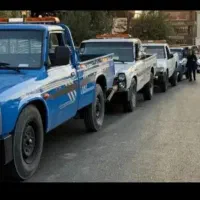 امداد خودرو یدک کش چرخ گیر خودرو بر کفی