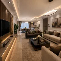 ۱۰۵ متر/نور و نقشه بدون ضعف/سالن  سرتاسرپرده خور