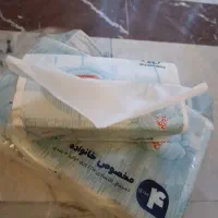 دستمال کاغذی پک ۴تایی۶۰۰هزار جنس عالی دو لایه