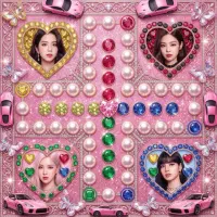 بازی منچ black pink  بلک پینک