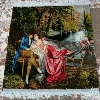 یک عدد تابلو فرش دست بافت باغ ونیز