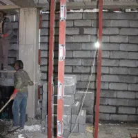 بنا دیوار چینی سیمان کاری