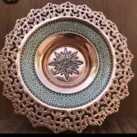 شیرینی خوری مس و خاتم بدون پایه