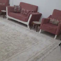 فروش یک دست مبل هفت نفره راحتی  با جلو مبلی