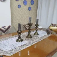 شمعدان سه تایی کرومی