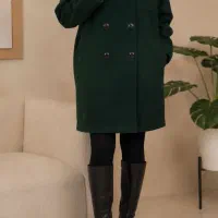 پالتو زنانه نو برند هومنیتی ،رنگ سبز تیره