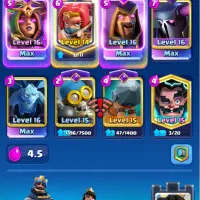 اکانت فول هیرو کلش رویال clash royal