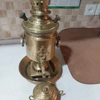 سماورذغالی خیلی قدیمی باقندان برنجی