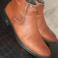 کفش نیم بوت چرم طبیعی ترک