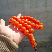 کهربای پرتقالی سایز بزرگ