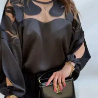 شومیز مجلسی ساحلی.شلوار لنین.اورال.لباس خواب