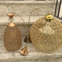لوستر کریستالی تک شعله بافتی