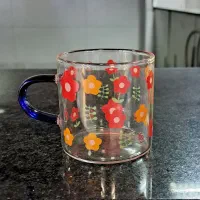 فنجان قهوه خوری پیرکس در طرح های مختلف دست 6 عددی
