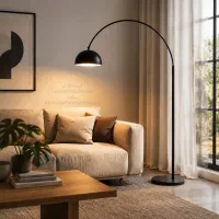 آباژور ایستاده خمیده OWL کنار سالنی قوسی هلالی Arc