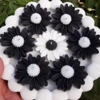 شمع های محرمی بابونه رنگ مشکی و ...
