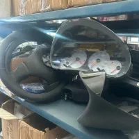 داشبورد کیلومتر فرمان ایربگ راننده و شاگرد پژو 206