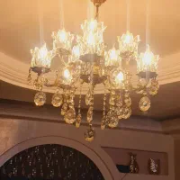 دوعدد لوستر جنس برنجی اصل