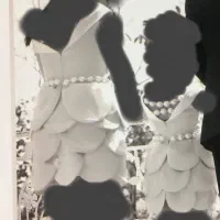 لباس ست مجلسی مادر دختری سایز ۳۸و۷ سال کودک