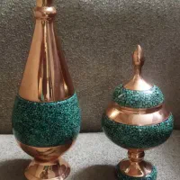 گلدان و قندان فیروزه کوبی