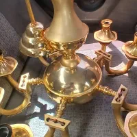 لوستر  طلایی ۱۰ شعله