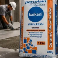 چسب پودری شیمی کاشی پرسلانی الیاف دار