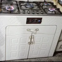 اجاق گاز کابینتی صفحه استیل محکم تمیز