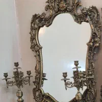 آیینه و شمعدون برنج
