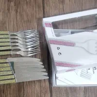 ست کارد و چنگال نگین دار