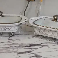 ست سوفله خوری چینی درب دار وارمری