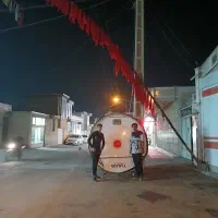 طبل دو متری استیل همراه با کاور و...