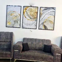 تابلو سه تیکه سایز بزرگ  مدرن وجدید زیرقیمت