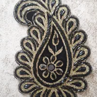 اپلیکه گلدوزی بته جقه ملیله دوزی شده